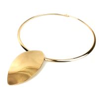 Simple Style Commute Solid Color Alloy Plating Gold Plated Women's Necklace sku image 1