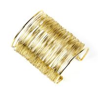 Lady Streetwear Solid Color Alloy Plating Women's Bangle main image 5