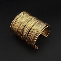 Lady Streetwear Solid Color Alloy Plating Women's Bangle sku image 1