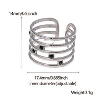 304 Stainless Steel 18K Gold Plated Simple Style Inlay Solid Color Ab Glue Rings main image 2