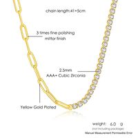 Elegant Lady Geometric Copper Zircon Bracelets Earrings Necklace In Bulk main image 4