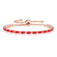 Simple Style Classic Style Geometric Copper Zircon Bracelets In Bulk sku image 1