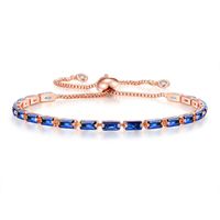 Simple Style Classic Style Geometric Copper Zircon Bracelets In Bulk sku image 2