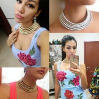 Vintage Style Geometric Solid Color Alloy Women's Necklace main image 4