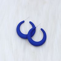 Wholesale Jewelry Elegant Sweet Geometric Solid Color Arylic Plating Ear Studs sku image 4