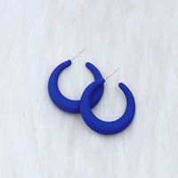 Bijoux En Gros Élégant Sucré Géométrique Couleur Unie Arylique Placage Boucles D'oreilles sku image 4