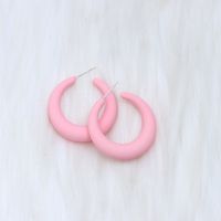 Wholesale Jewelry Elegant Sweet Geometric Solid Color Arylic Plating Ear Studs sku image 7