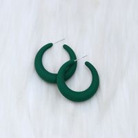 Wholesale Jewelry Elegant Sweet Geometric Solid Color Arylic Plating Ear Studs sku image 6