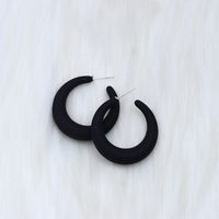 Wholesale Jewelry Elegant Sweet Geometric Solid Color Arylic Plating Ear Studs sku image 14