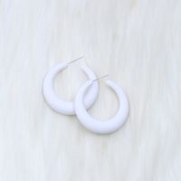 Wholesale Jewelry Elegant Sweet Geometric Solid Color Arylic Plating Ear Studs sku image 12