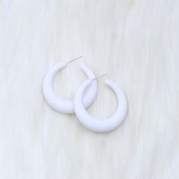 Bijoux En Gros Élégant Sucré Géométrique Couleur Unie Arylique Placage Boucles D'oreilles sku image 12