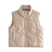 Women's Casual Solid Color Pocket Single Breasted Coat Cotton Clothes sku image 9