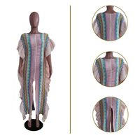 Women's Sweater Dress Casual Round Neck Sleeveless Geometric Maxi Long Dress Daily Street main image 3