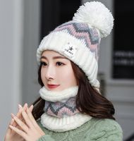 Women's Classic Style Color Block Eaveless Wool Cap sku image 2