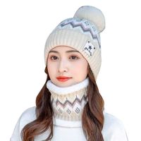 Women's Classic Style Color Block Eaveless Wool Cap sku image 5