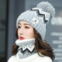 Women's Classic Style Color Block Eaveless Wool Cap sku image 4