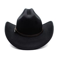 Men's Elegant Solid Color Curved Eaves Fedora Hat main image 2