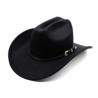 Men's Elegant Solid Color Curved Eaves Fedora Hat main image 5