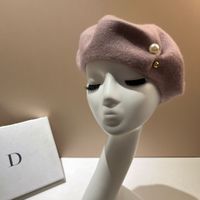 Women's Elegant Basic Simple Style Solid Color Eaveless Beret Hat main image 5