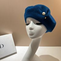 امرأة أنيق الأساسي أسلوب بسيط اللون الصامد إفيلس قبعة البيريه sku image 18