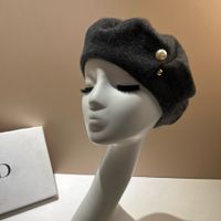 Women's Elegant Basic Simple Style Solid Color Eaveless Beret Hat main image 3