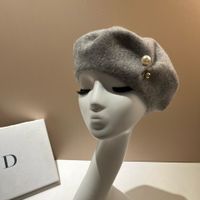 Women's Elegant Basic Simple Style Solid Color Eaveless Beret Hat sku image 4