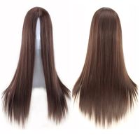 Women's Sweet Party Street High Temperature Wire Long Bangs Long Straight Hair Wigs sku image 2
