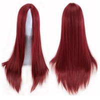 Women's Sweet Party Street High Temperature Wire Long Bangs Long Straight Hair Wigs sku image 8