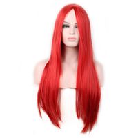 Women's Sweet Party Street High Temperature Wire Long Bangs Long Straight Hair Wigs sku image 7