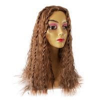 Women's Sweet Holiday Party High Temperature Wire Curls Wig Net main image 5