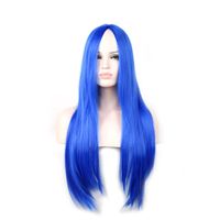Women's Sweet Party Street High Temperature Wire Long Bangs Long Straight Hair Wigs sku image 9