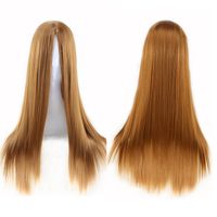 Women's Sweet Party Street High Temperature Wire Long Bangs Long Straight Hair Wigs sku image 4