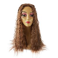 Women's Sweet Holiday Party High Temperature Wire Curls Wig Net main image 4