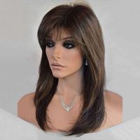 Unisex Simple Style Multicolor Casual High Temperature Wire Side Fringe Long Straight Hair Wig Net main image 3