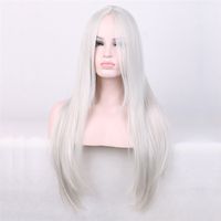 Women's Sweet Party Street High Temperature Wire Long Bangs Long Straight Hair Wigs sku image 6