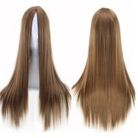 Women's Sweet Party Street High Temperature Wire Long Bangs Long Straight Hair Wigs sku image 3