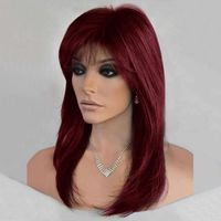 Unisex Simple Style Multicolor Casual High Temperature Wire Side Fringe Long Straight Hair Wig Net main image 2