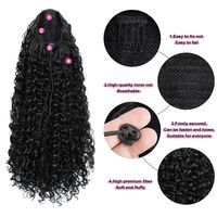 Women's African Style Multicolor Casual High Temperature Wire Long Curly Hair Wig Clips main image 3