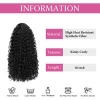 Women's African Style Multicolor Casual High Temperature Wire Long Curly Hair Wig Clips main image 2