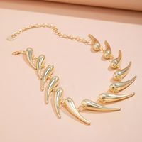 Exaggerated Cool Style Irregular Water Droplets Alloy Women's Necklace main image 4