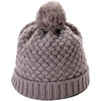 Women's Simple Style Solid Color Pom Poms Flat Eaves Wool Cap sku image 4