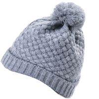 Women's Simple Style Solid Color Pom Poms Flat Eaves Wool Cap main image 4