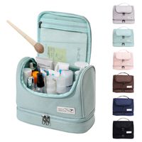 Basic Solid Color Polyester Square Makeup Bags main image 3
