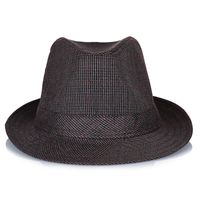 Women's Elegant Solid Color Crimping Fedora Hat sku image 3