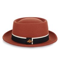 Women's Elegant Solid Color Crimping Felt Hat main image 5