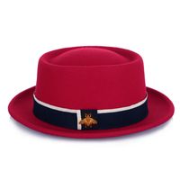 Women's Elegant Solid Color Crimping Felt Hat sku image 1
