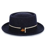 Women's Elegant Solid Color Crimping Felt Hat sku image 10