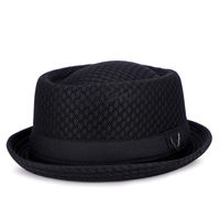 Men's Elegant Solid Color Side Of Fungus Fedora Hat main image 1