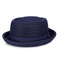 Men's Elegant Solid Color Side Of Fungus Fedora Hat main image 4