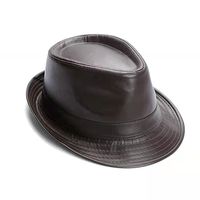 Men's Elegant Solid Color Crimping Fedora Hat sku image 4